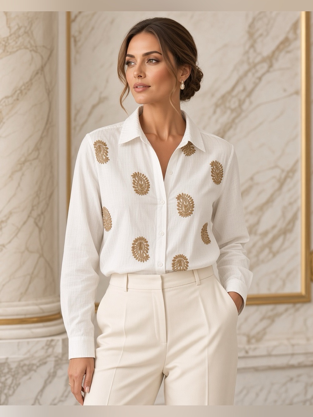 🤍 TWO BY VINCE CAMUTO Classic Button Down Shirt | White |  S | NWT 🏷️